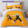 Ropa de cama con patrón de Vegito, Juego de colcha, Funda de colcha, Funda de almohada, Regalo de cumpleaños para el hogar (1 * funda nórdica + 2 * fundas de almohada, sin núcleo)