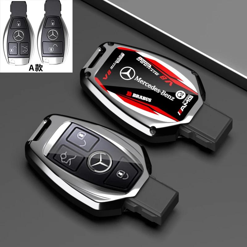 Pro Mercedes Benz C E S Třída GLC W206 W223 W214 E300 C260 C300 S450 S500 S400 Pouzdro na klíče od auta s dálkovým ovládáním Kryt Držák na klíčenku