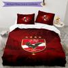 3pcs Al Ahly FC Design Cover Set - HD Printed Bedding with 1 Cover and 2 Pillowcases - Perfect for Home and Dorm Decor
