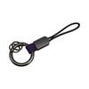 Simulated Leather Keychain With Finger Ring And Adjustable Wrist Strap Trendy Key Holder For Car Keys Organization