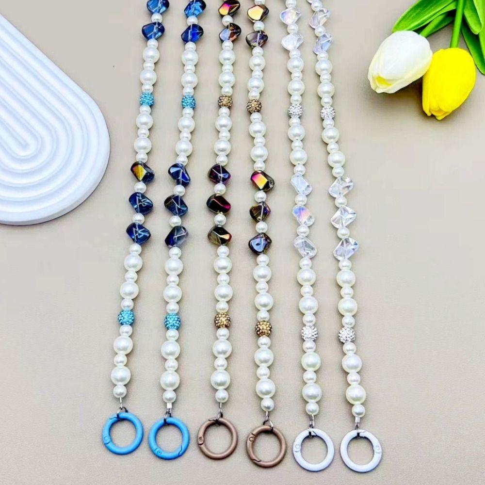Pearl/Irregular Beaded Pearl Phone Strap Hanging Decoration Anti-lost Wallet Necklace Chain Universal Beaded Phone Lanyard