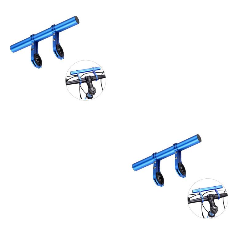 Supporto Estensione Manubrio Doppia Staffa per Bicicletta Porta Specchietto Clacson Luce Adattatore Riser Estensione per Bici Scooter