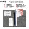 Multifunctional RFID Anti-theft Passport Holder with Zipper and Buckle