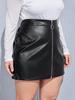 Genuine Lambskin Leather Unique Black Skirt Party Slim Fit Soft Women Designer