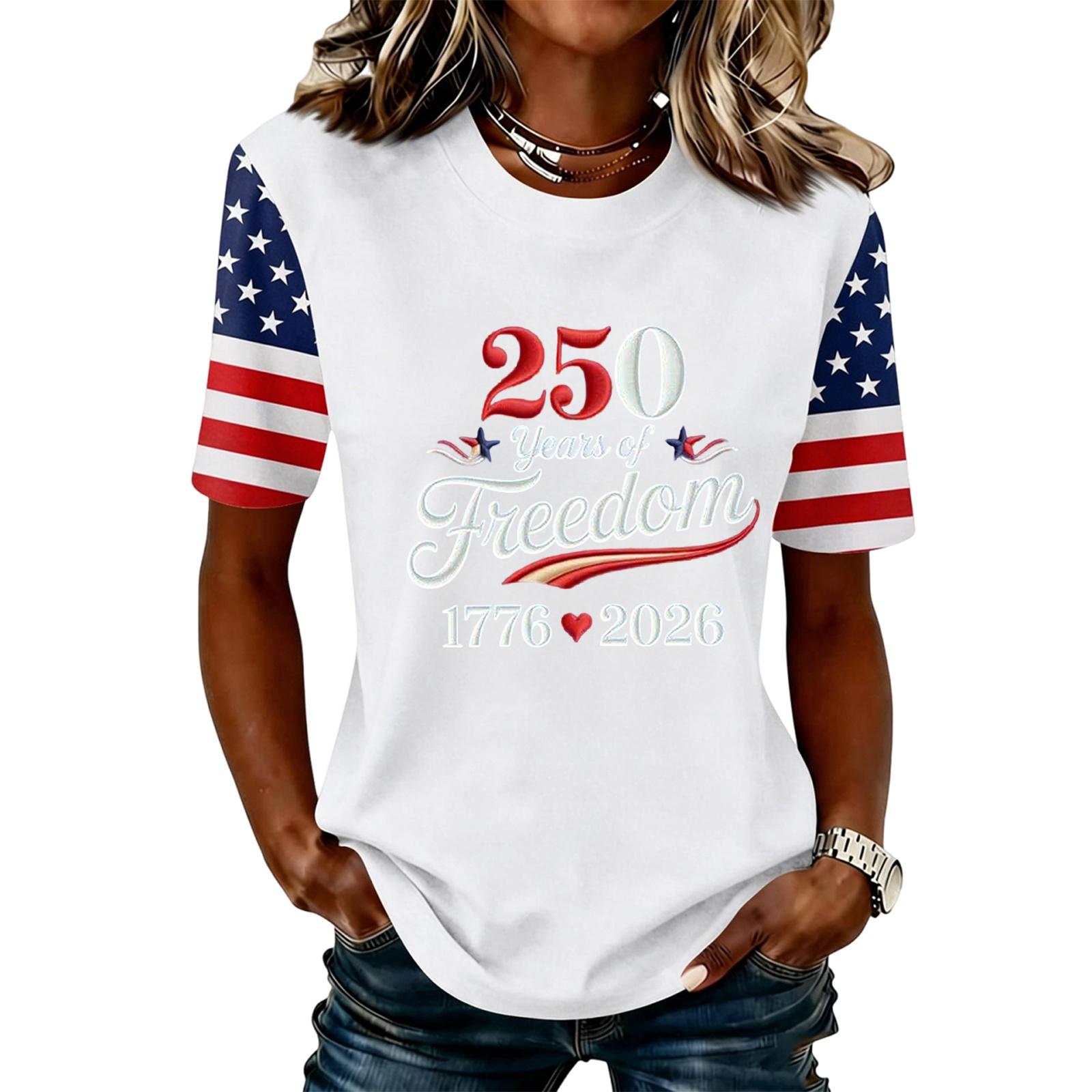 

Women s Casual And Fashionable Short-sleeved Printed T-shirt Top XL білий