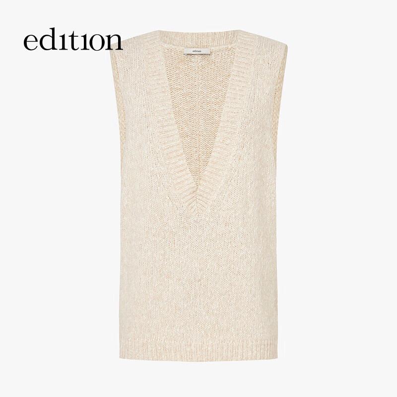 Women's Sequin Back Alpaca Blend Knit Vest