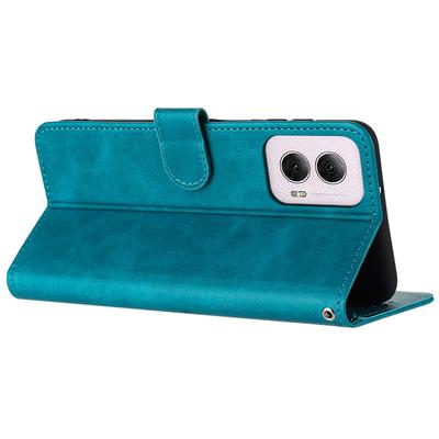 For Motorola Moto G Play 5G (2024)/Motorola Moto G 5G (2024)   Case Flip Stand Leather Phone Cover Solid Color Design