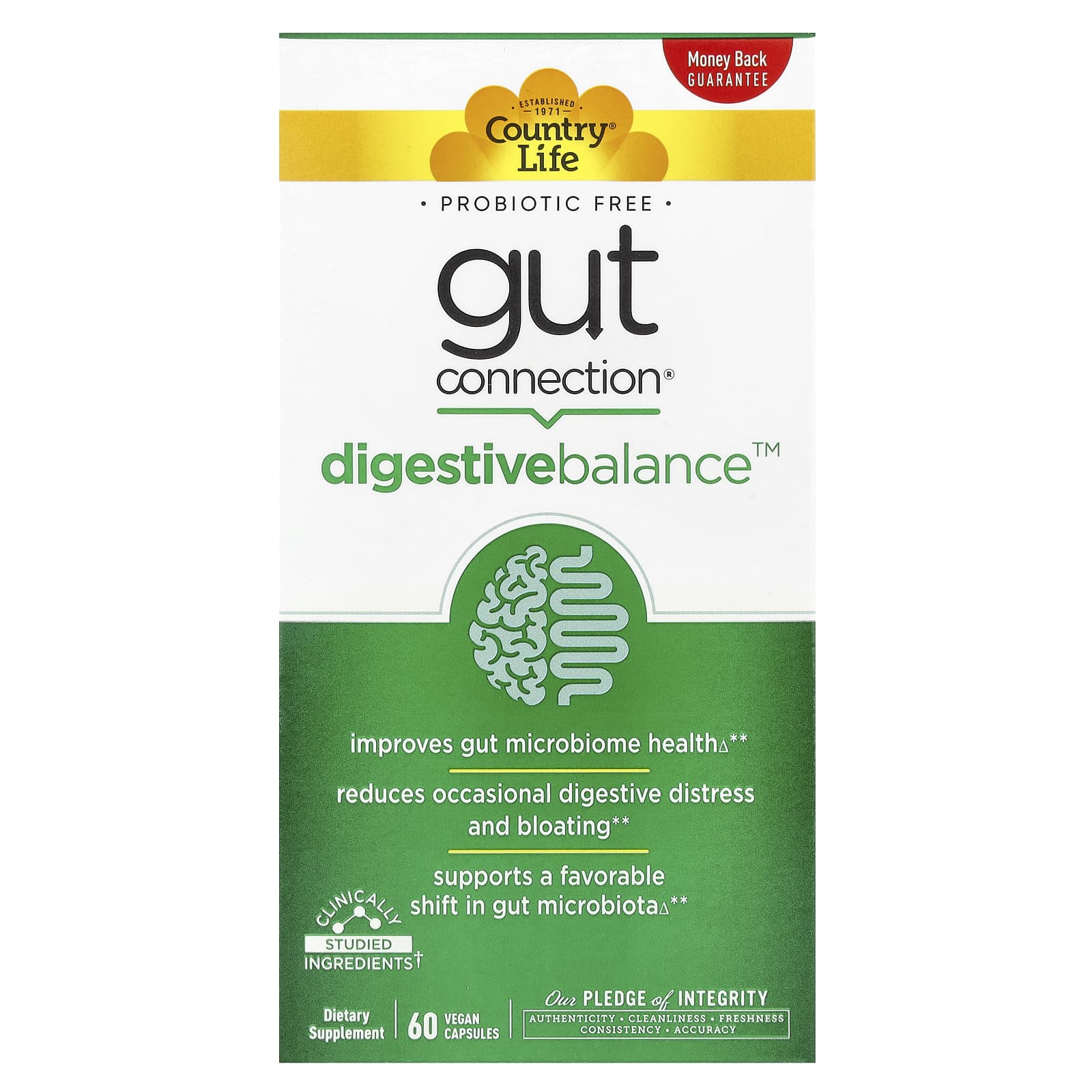 

Gut Connection® Digestive Balance™, 60 Veggie Capsules