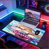 Custom Name Personalized Genshin Impact Pattern Mousepad, Laptop PC Desk Mat, Decorative Desk Mat for Home Keyboard Pad Gift