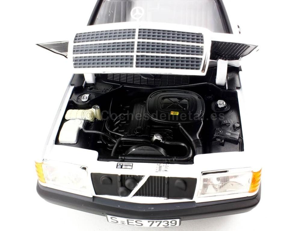 Norev Scale 190E 1982 White 1/18 Mercedes-Benz