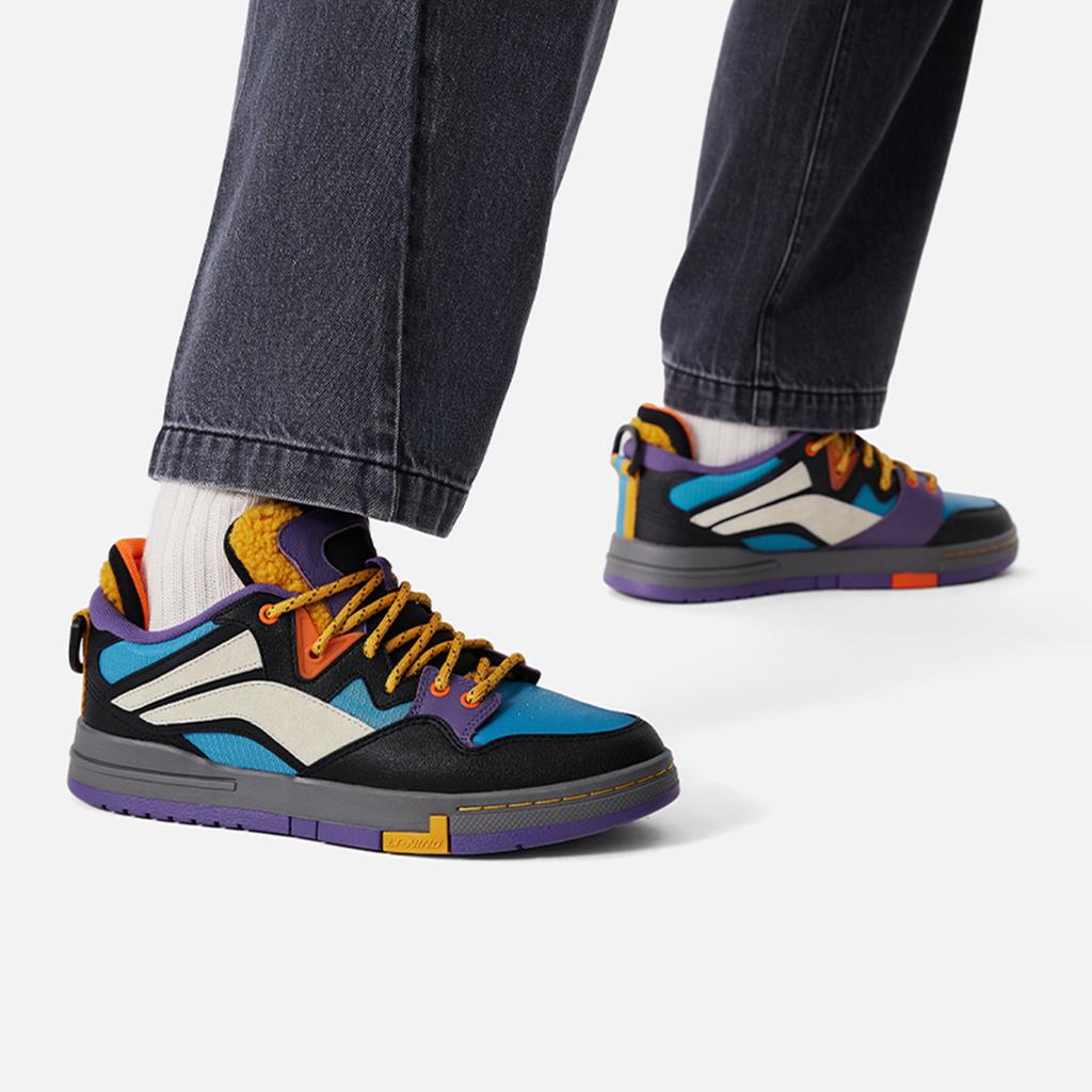 Li Ning We Wo Pro Synthetisch Leer Special Story Edition Mode Comfortabel Trendy Antislip Slijtvast Laag Uitgesneden Skateschoenen AECU031-3