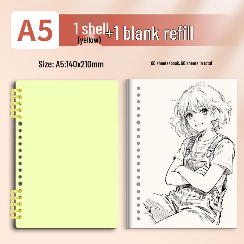 Morandi Detachable Student Sketchbook - Thick, Comfortable, Colorful Art Drawing Pad