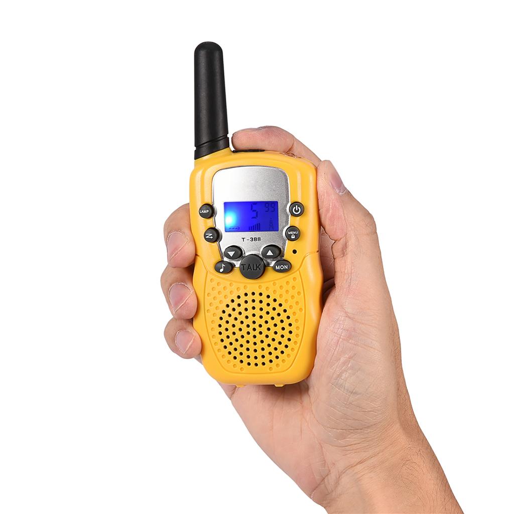 2 Stück 3 km Reichweite Mehrkanal s 2-Wege-Radio Kinderspielzeug für Outdoor-Aktivitäten Schwarz