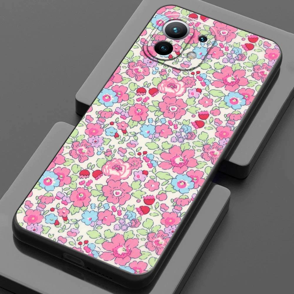 Flowers of London Case for Xiaomi Mi 11 Lite 5G NE 11i 11X 11T 12 Pro Poco F1 F3 X3 GT X4 NFC Pro Cover Betsy Theodora Wiltshire