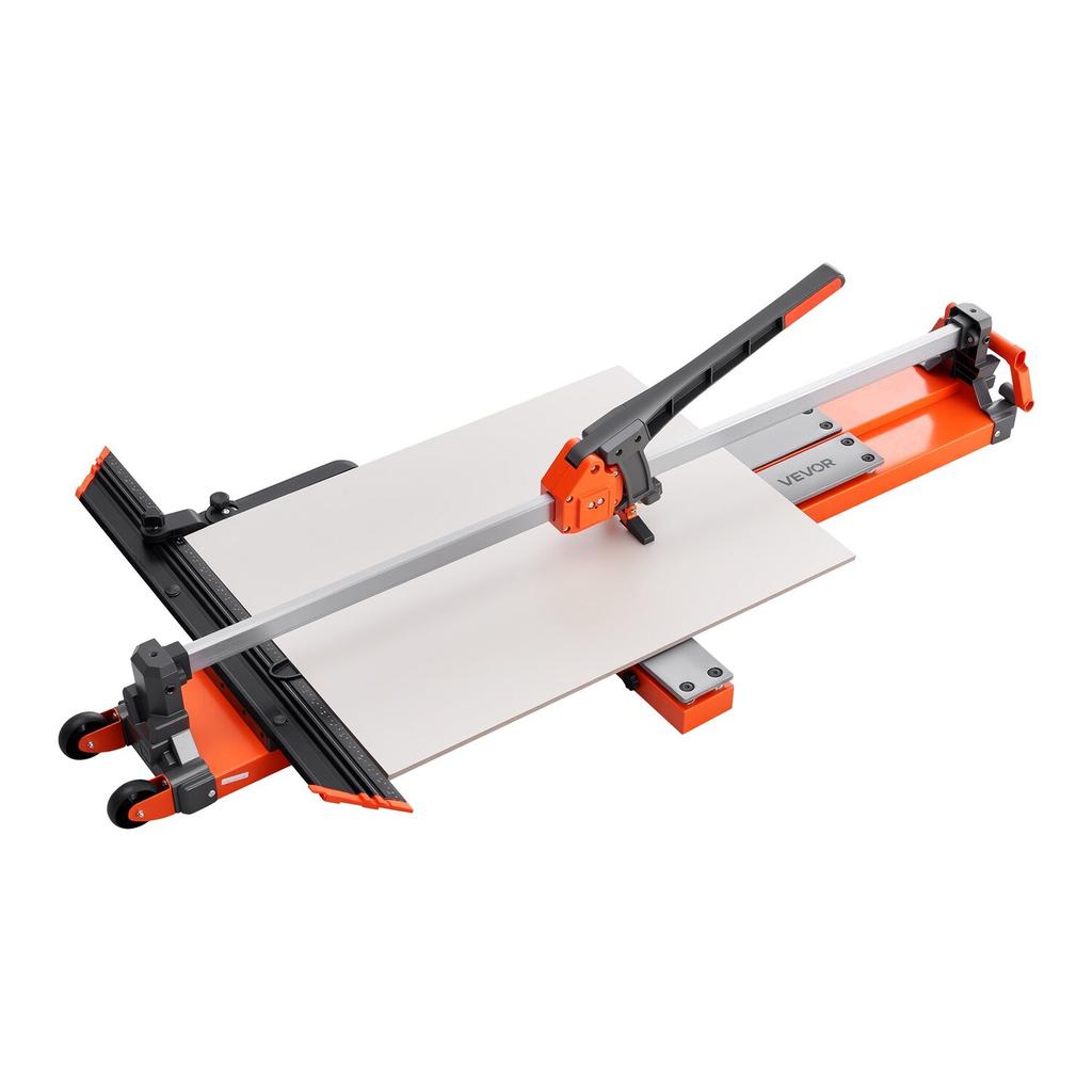 1200 Mm Manual Tile Cutter, Spring-Loaded Base Cutting Tool with Adjustable Angle Fence, Tungsten Carbide Cutting Wheel, Precision Alignment Guide,