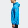 Adidas Letter Stripe Running Sports Hooded Jacket Men Jacket Bright-Blue CY5775
