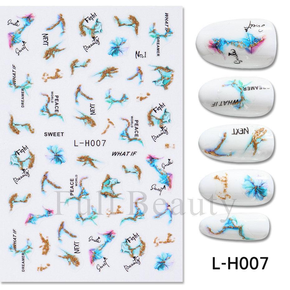 New nail art stickers ins Halloween cute flowers ghost mirror ghost bat adhesive nail stickers