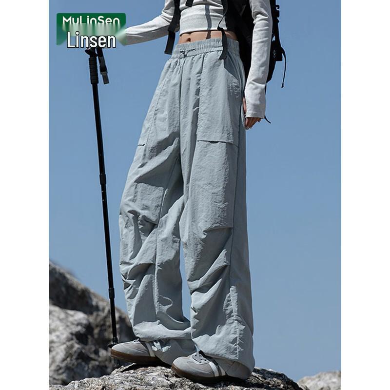 MULINSEN Women's 2026 Summer Quick-Dry High-Waist Cargo Pants