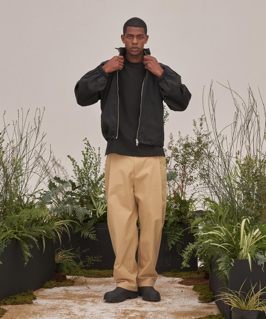 WMC Deep Pleated Chino Pants_Beige