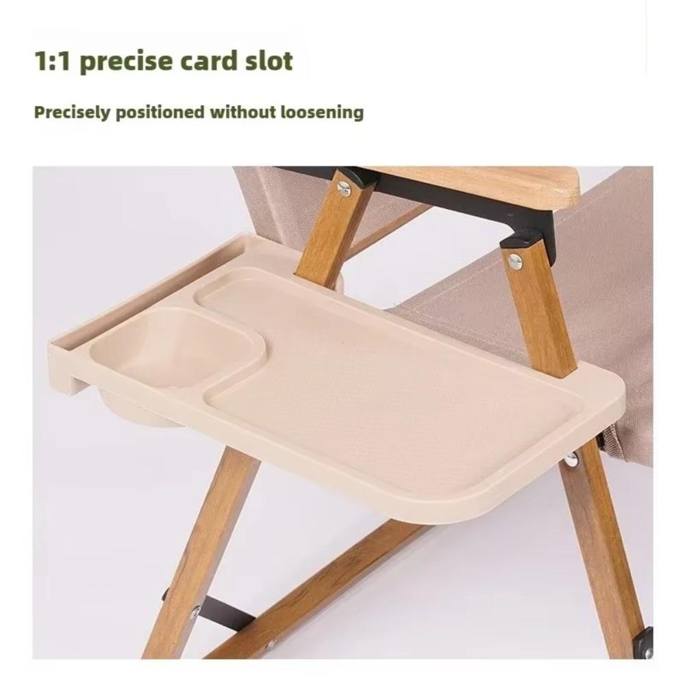 Outdoor Camping Chair Side Storage Tray Folding Universal Recliner Chair Tray Camping Reunion Accessories Cup Holder Tool