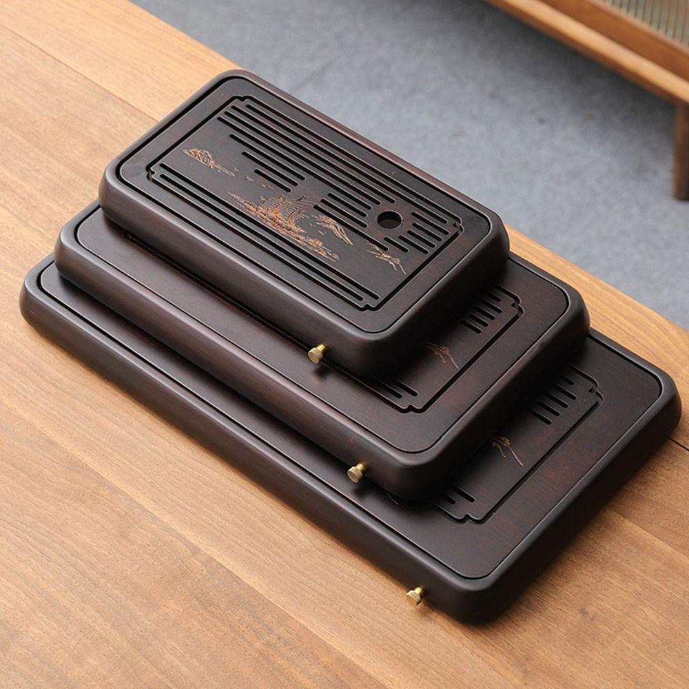 Bambusový čajový podnos Přenosná čajová souprava Kung Fu Domácí čajový stolek