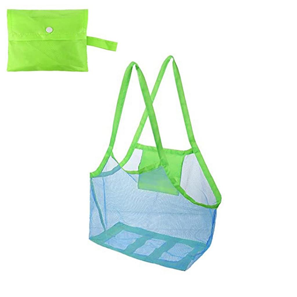 Children Sand Away Protable Mesh Bag Kids Toys Storage Bags Swimming Large Beach Bag for Towels Women Cosmetic Makeup Bag