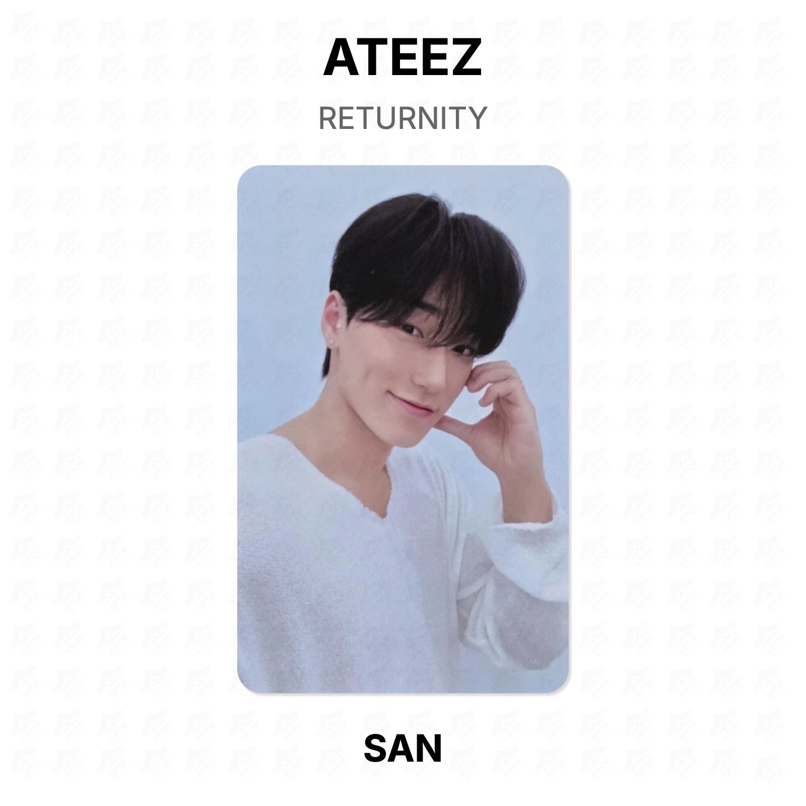 ATEEZ RETURNITY Official Photocard SAN