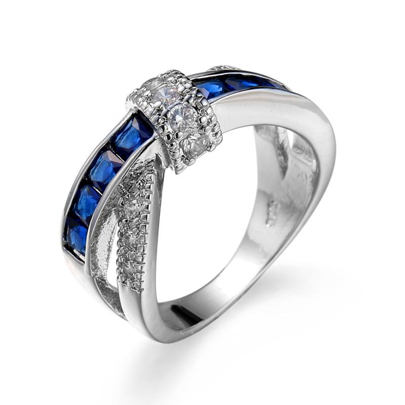 Hot-Selling Zircon Cross Jewelry Ring for Weddings & Ladies