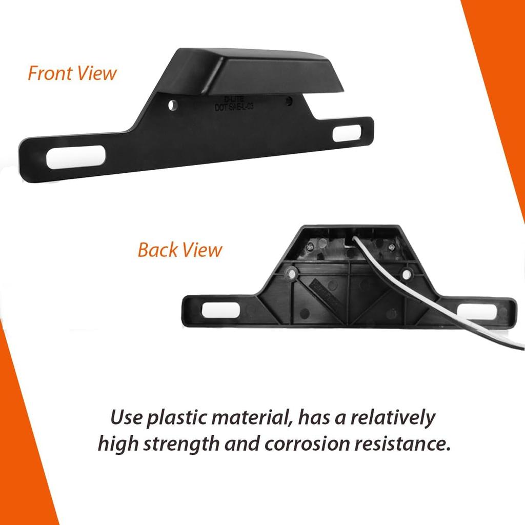 Dream lighting 12volt LED License Plate Light and Bracket for Trailer RV Truck - Cool White Lighting, IP65, 8.2inch