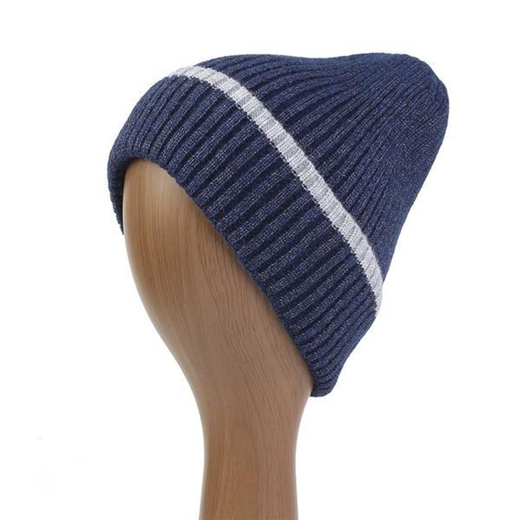 Seven Day Fleece Knit Beanie (Navy)