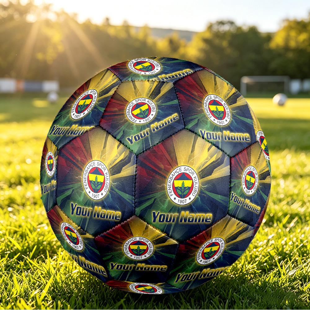 Personalized Size 5 Football Fenerbahçe FC Pattern Outdoor Game Sports Ball Gift