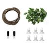 New Rattan Reptile Vines Set Climbing Parts with Suction Cups Lizard Terrarium Decor Easy To Install Fake Plants Pet Supplies