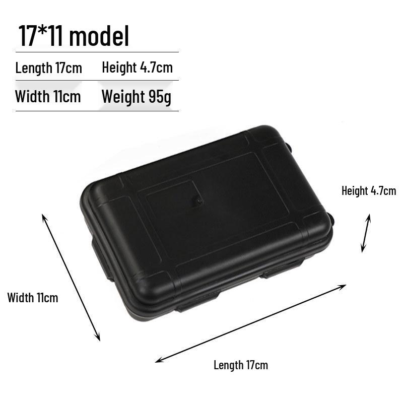 Большой водонепроницаемый ударопрочный наружный ящик для выживания - Пылезащитный, устойчивый к давлению EDC-хранилище для кемпинга и альпинизма