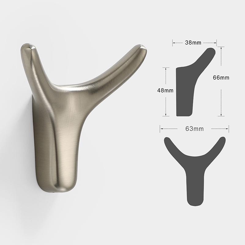 European Antler Wall-Mounted Zinc Alloy Coat & Hat Hook