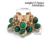 Colorful Stone Multi Pendant Tassel Bead Rings for Women Exaggerated Large Grunge Adjustable Finger Ring Geometric Jewelry Accessories Gift