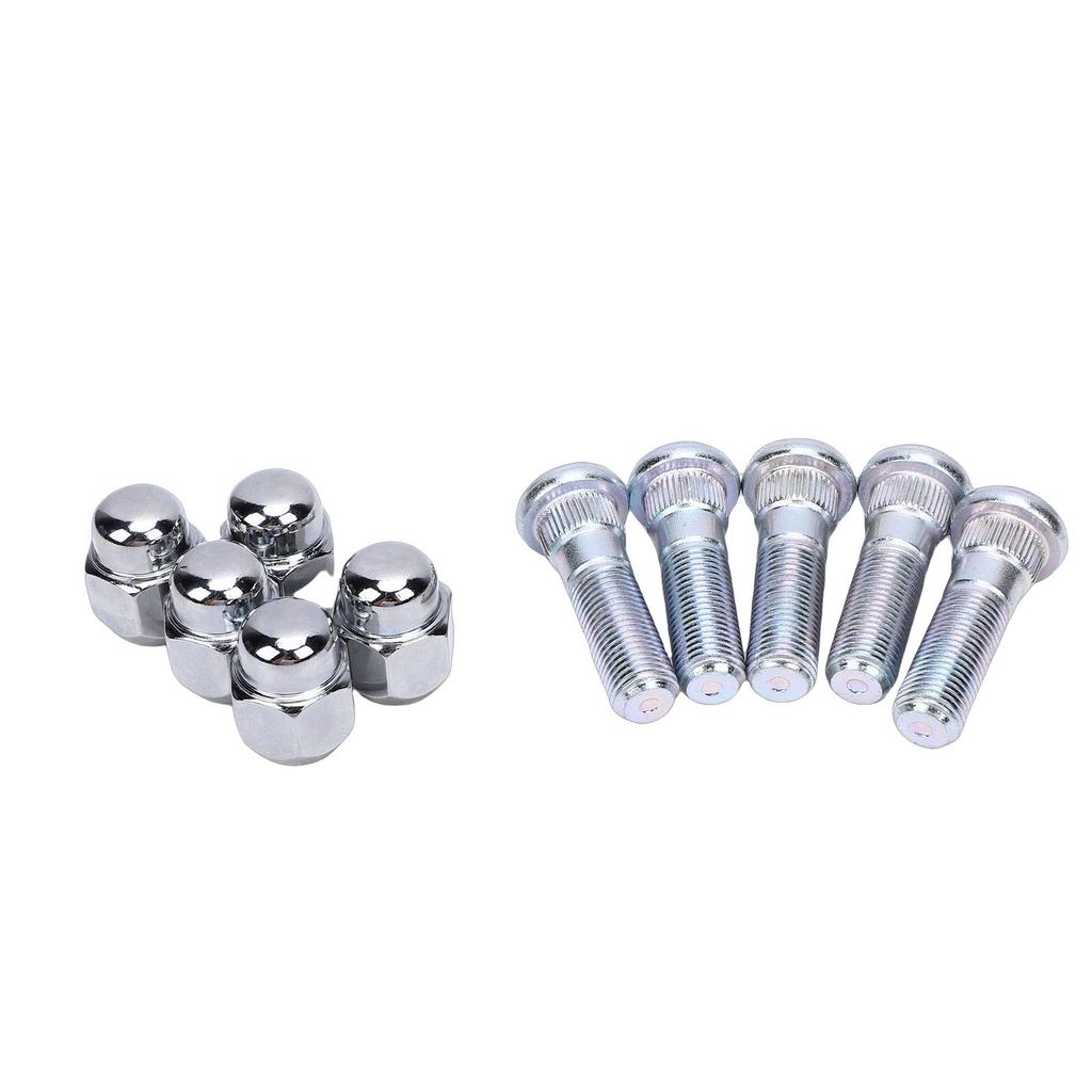 5 Pairs Wheel Hub Bolt Stud Nut Set 28365FE001 Car Wheel Stud and Lug Nut Replacement for Subaru Ascent BRZ Crosstrek