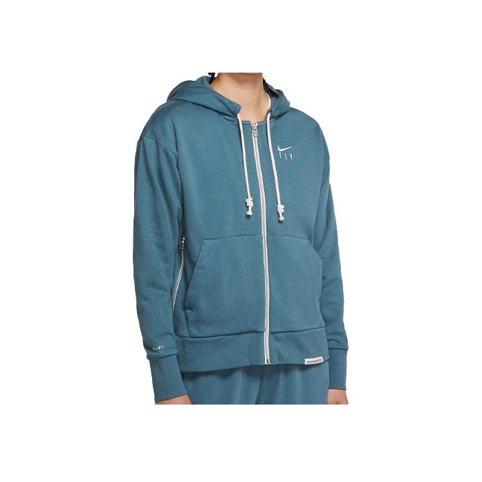 Nike Standard Issue Zip-Up Basketball Hoodie Women Hoodies Gray-Green CU3794-058