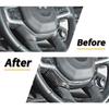 Steering Wheel U Cover Trim Decor Frame For Dodge Ram 1500 2018+ Carbon Fiber