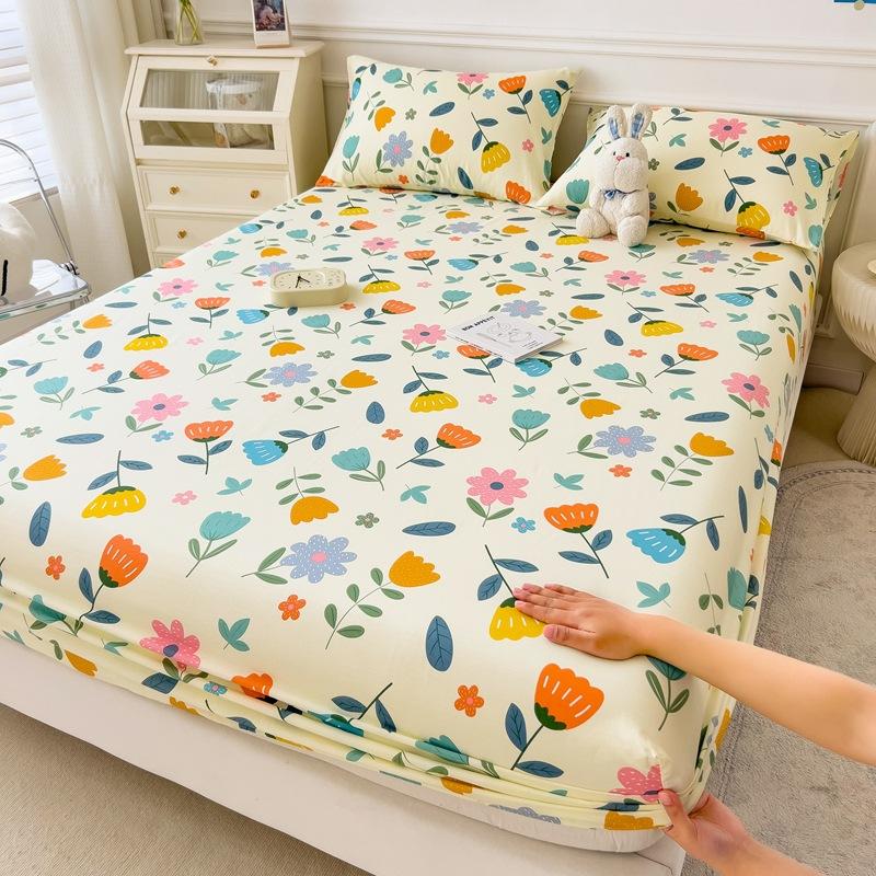 Cotton Printed Mattress, Simmons Mattress Protective Cover, Pure Cotton Lazy Bedspread Pillowcase