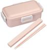Skater Antibacterial Bento Box with Soft Dome Dull Made In Lid, 530ml, Pink, Japan, PFLB6AG-A