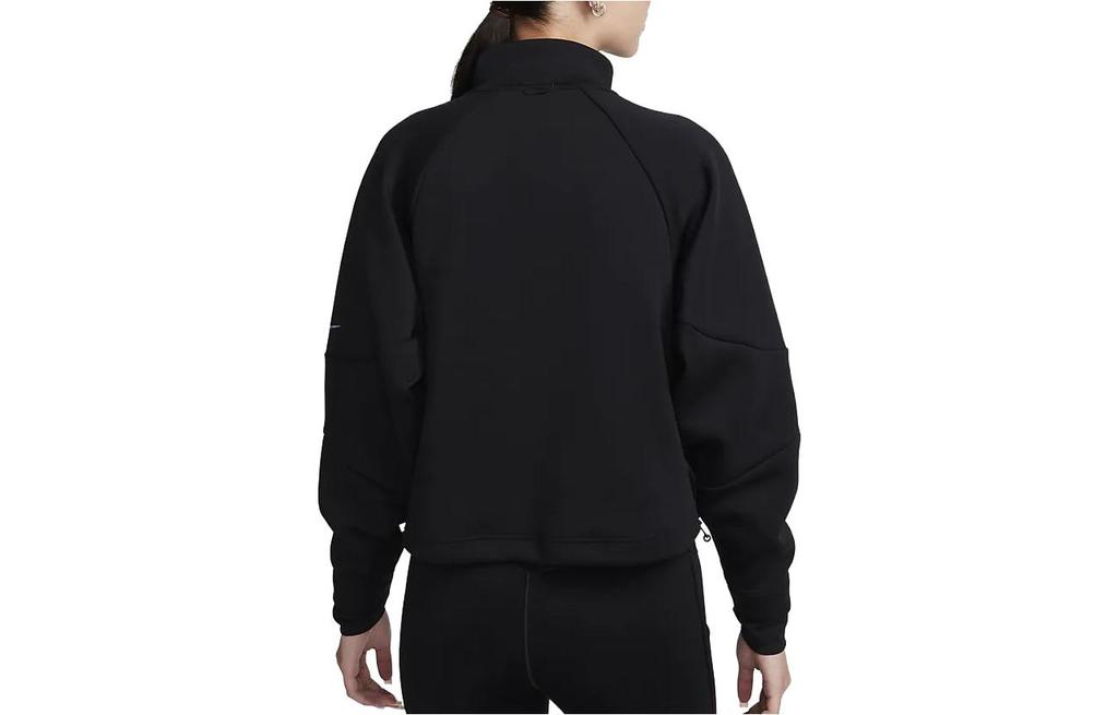 Nike Sweatshirts Women's Black Stand Collar Moderate Regular FB5231-010