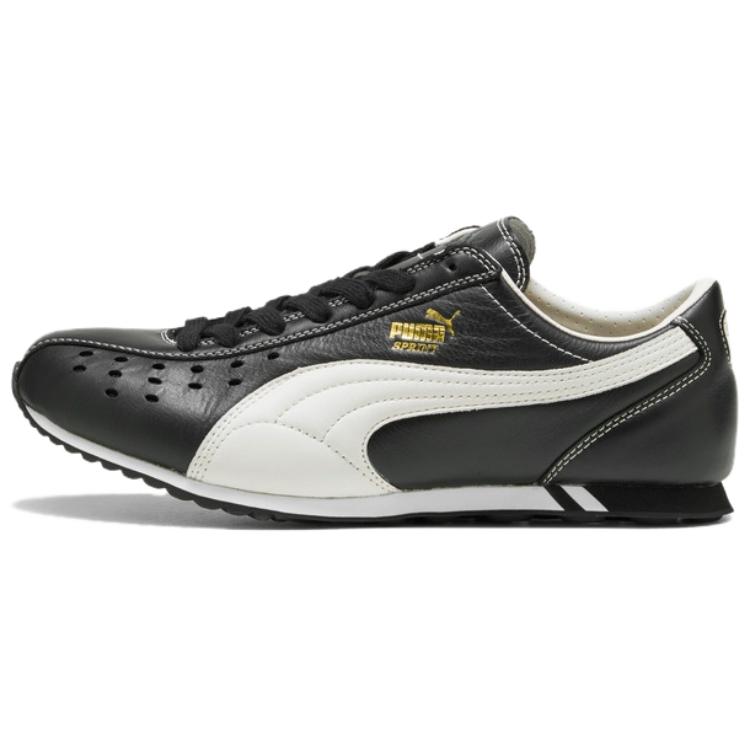 Puma Sprint Comfortable Versatile Breathable Low-Top Casual Shoes Unisex Sneakers Black White 402960-03