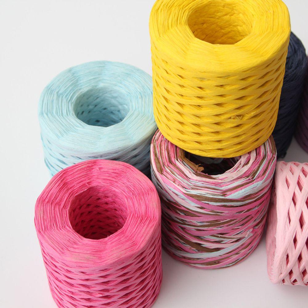 200m Paper Rope Used For Weaving Hats Packaging Tape Decorative Rope Braided Rope Manual