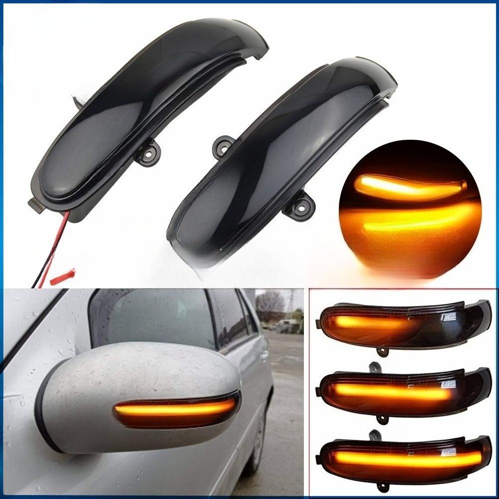 Suitable for Mercedes-Benz W203 S203 CL203 Turn Signal LED Yellow Running Water Rearview Mirror Rearview Mirror Running Water Light