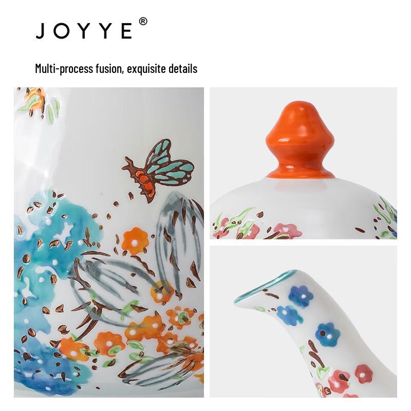JOYYE 5-Piece Mixed Color Garden Tea Set