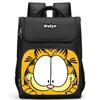 Schulrucksack mit mehreren Fächern, Große Cartoon Garfield Schultaschen für Jungen, Strapazierfähiger Kinderrucksack für Alter 6-10