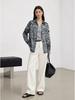Women's Retro Print Mulberry Silk Long Sleeve Shirt - Spring New Arrival, Mid-Length & Loose Fit