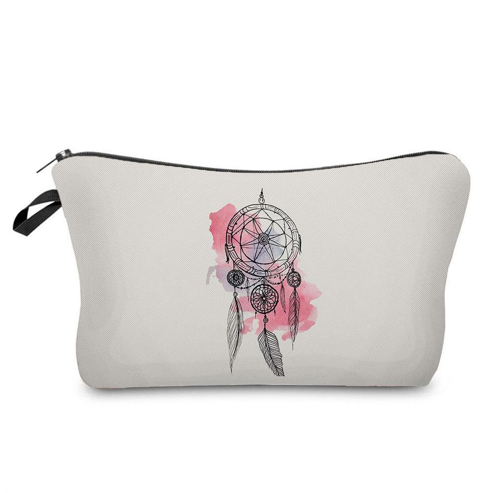Women Dreamcatcher Print Cosmetic Bag Toiletries Organize Travel Storage Case