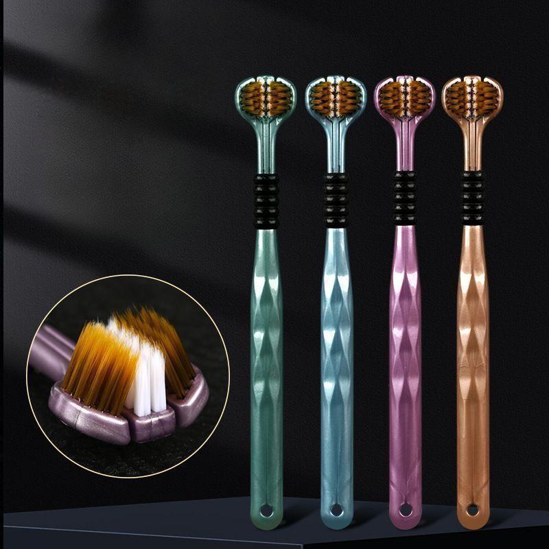 1/2-Pack Manual Toothbrushes, Deep Clean, Triple Layer Wrapped, Ultrafine Fiber Bristles, Oral Care, Personal Hygiene, Home Health Supplies