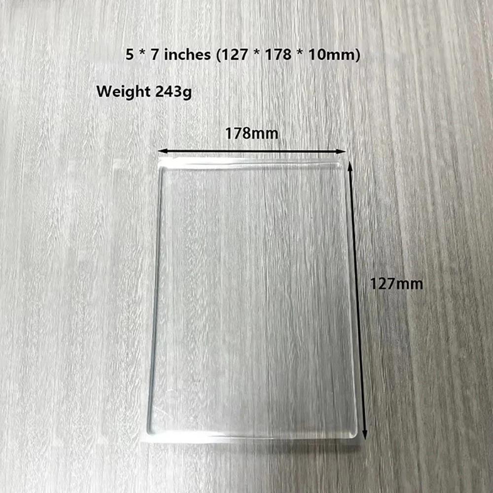 

Прозора гелева пластина Багаторазова гелева пластина для мистецтва Прозора пластина Нова гелева друкарська пластина Для виготовлення листівок Style2